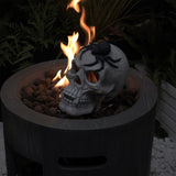 Demon Skull,Suitable for Outdoor Fireplace and Fire Pit, Halloween Decoration W2734P194123