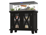 20 Gallon Fish Tank Stand with Power Outlets, Farmhouse Decorative Aquarium Stand N704P350196B