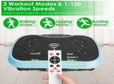 Vibration Exercise Machine With Resistant Bands Remote Control Whole Body Vibration Platform Workout 86340703