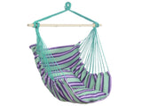 Distinctive Cotton Canvas Hanging Rope Chair with Pillows Green 43150393