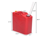 2PCS 20L Standard Cold-rolled Plate Petrol Diesel Can Gasoline Bucket with Oil Pipe Red 23823942