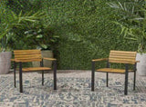 LARIS WOOD AND METAL CHAIR 66383.00