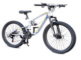 A2670 26 Inch Mountain Bike with 21-Speeds & Full Suspension Steel Frame, Alloy Rims, Disc Brakes W1856P471614