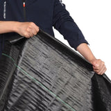 ZNTS 3*100ft Black Weeding Cloth Polyethylene Foldable 01860986