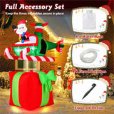 6 Feet Christmas Inflatables Airplane with Built-In Blower 15326109