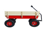 outdoor sport wagon tools cart wooden side panels air tires Wagon 15358137