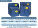 (20242832) 4-piece suitcase, suitcase blue W2710P306157