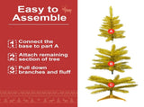 Self-pickup is not supported.4FT Gold Christmas Tree with 50 UL Lights, 122 PVC Tips Prelit 37837007