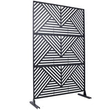 Outdoor & Indoor Privacy Metal Privacy 76" H48" W, Freestanding Decorative Privacy W465P193157