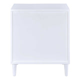 White and Weathered Oak 3-drawer Accent Table B062P181406