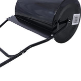 Lawn Roller, 16 Gallon Heavy-Duty Tow Behind Water/Sand Filled Sod Drum Roller for Garden Yard Park W465122200