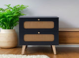 2-drawer Nightstand for Bedroom and Living Room, End Table, Side Table with 2 Hand Made W2282P220561
