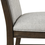 Aberll Solid Wood Upholstered Dining Chairs, Set of 2, Gray T2574P164584
