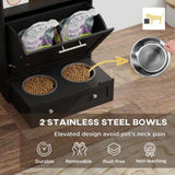 Pet Feeder Station Storage Cabinet 22273185