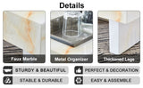 A modern and practical coffee table with imitation marble patterns, made MDF material. The fusion W1512P353532