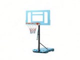 Adjustable Height Portable Basketball Hoop Stand 36.5-48.5 Inch Poolside System with Clear Backboard 41520322