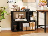 3-Tier Bookshelf with Display Shelf for Small Space Black, 20" x 7" x 22" - Open Storage Display 73311670