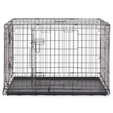 ZNTS 36" Pet Kennel Cat Dog Folding Steel Crate Animal Playpen Wire Metal 26995370