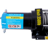 ATV/UTV Winch- 12 V 3500LBS Electric Winch with Steel Cable, Wire and Wireless Remote Control, W465127131