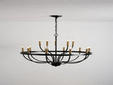 18-Light Chandelier Industrial Iron Candle Chandelier Modern Suspended Farmhouse Pendant Light W5008P479819