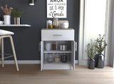 Mayorca Base Pantry Cabinet, One Drawer, Two Interior Shelves -White / Light Oak B20092094
