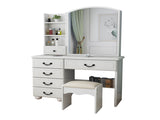 Fashion Vanity Desk with Mirror and Lights for Makeup, Vanity Mirror with Lights and Table Set with 27479800