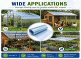 Polycarbonate Roof Panel Roll, Clear Roofing Panels Insulated Rainproof Greenhouse Panels Glass 02534275