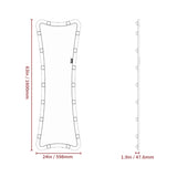 Hollywood Full Length Mirror with Lights Full Body Vanity Mirror with 3 Color Modes Lighted Standing W708P235365