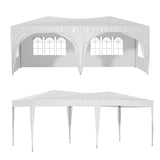 ZNTS 10'x20' Pop Up Canopy Tent with 6 Sidewalls, Ez Pop Up Outdoor Canopy for Parties, Waterproof W2505P151708