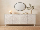 Shabby Chic Wood Sideboard Buffet Accent Bedroom Media Hallway Curio Kitchen Hutch Storage Cabinet W2263P503296