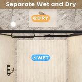 44-48" W 72" H Tempered Glass with Explosion Proof Film, Aluminum Frame Double Sliding Shower W1675P288823