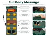 Full Body Electric Massage Mat with Detachable Neck & Foot Kneading Units, Inflatable Lumbar Pillow 80368562