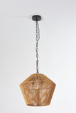 Boho Hemp Rope Pendant Light, Handcrafted Farmhouse Hanging Light Fixture for Kitchen Island, Dining W1340P251924