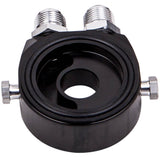 13 Row AN10 Engine Racing Trust Oil Cooler w/ Thermostat Oil Filter Adapter Kit 10958501