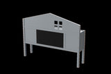 Headboard Storage Cabinet for Full-size Montessori Floor Bed , Grey,Freely collocation W1716P181578