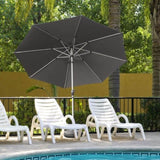 10FT Patio Umbrella, Outdoor Table Umbrella with Push Button Tilt and Crank, UV Protection W1859P195943