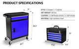 5-Drawer Rolling Tool Chest, High Capacity Tool Storage Cabinet W/Lockable Wheels, Anti-Slip Liner, W1239P176623