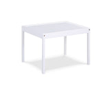 Della 3-Piece Solid Wood Kids Table & Two Chair Set, White B022P174731