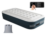 Twin Air Mattress with Built-in Pump, 18in Raised Comfort Blow up Mattress, Double Chamber Airbed, 64474579