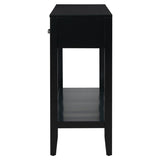 U_STYLE Contemporary 3-Drawer Console Table with 1 Shelf, Entrance Table for Entryway, Hallway, N711P234485B