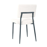 Modern Beige simple dining chair Fabric Upholstered Chairs home bedroom stool back dressing chair W210132727