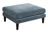 Beautiful Mineral Color Ottoman Morgan Fabric 1pc Ottoman Soft Cushion Wood Legs Living Room B011P281450