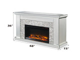 Laksha Mirrored & Stone Fireplace B2726P446682