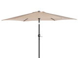 9ft Patio Umbrella, Outdoor Market Umbrella with Push Button Tilt, Crank Handle, 6 Sturdy Iron Ribs, 19634119
