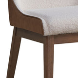 White and Brown Side Chair B062P209258