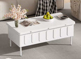 VIBE HAUS Lift-Top Coffee Table with Drawers, Modern Center Table with Foldable Top, N724P292514K