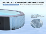Hot Tub Inflatable Portable Oval Spa 2 Person Hot Tub with 180 Bubble Jets, Cover, Filter 07800202