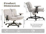 Chenille Criss Cross Office Chair with Air Lumbar Support, Flip-up Adjustable Arms, Built-in 11998236