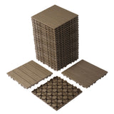 Plastic Interlocking Deck Tiles, 27 Pack, 11.8"x11.8" Waterproof Flooring Tiles for Indoor and 35651296