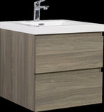 24" Floating Bathroom Vanity with Sink, Modern Wall-Mounted Bathroom Storage Vanity Cabinet with W1573P152695
